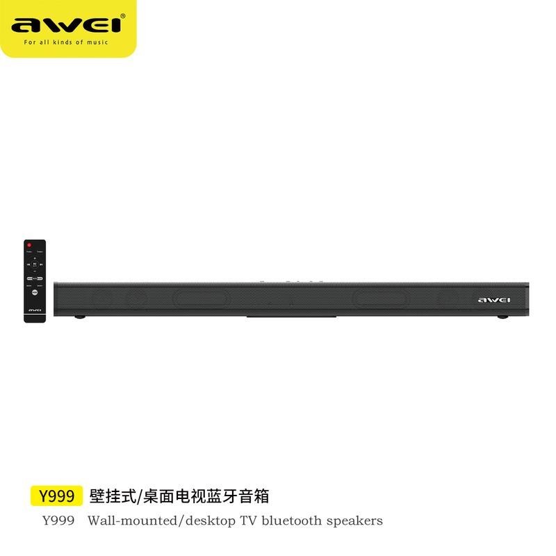 AWEI Y998 Y999 Wireless Bluetooth 5.0 Sound bar Stereo Speaker 50W TV Home Theater HDMI Bass Spiker Home Speaker