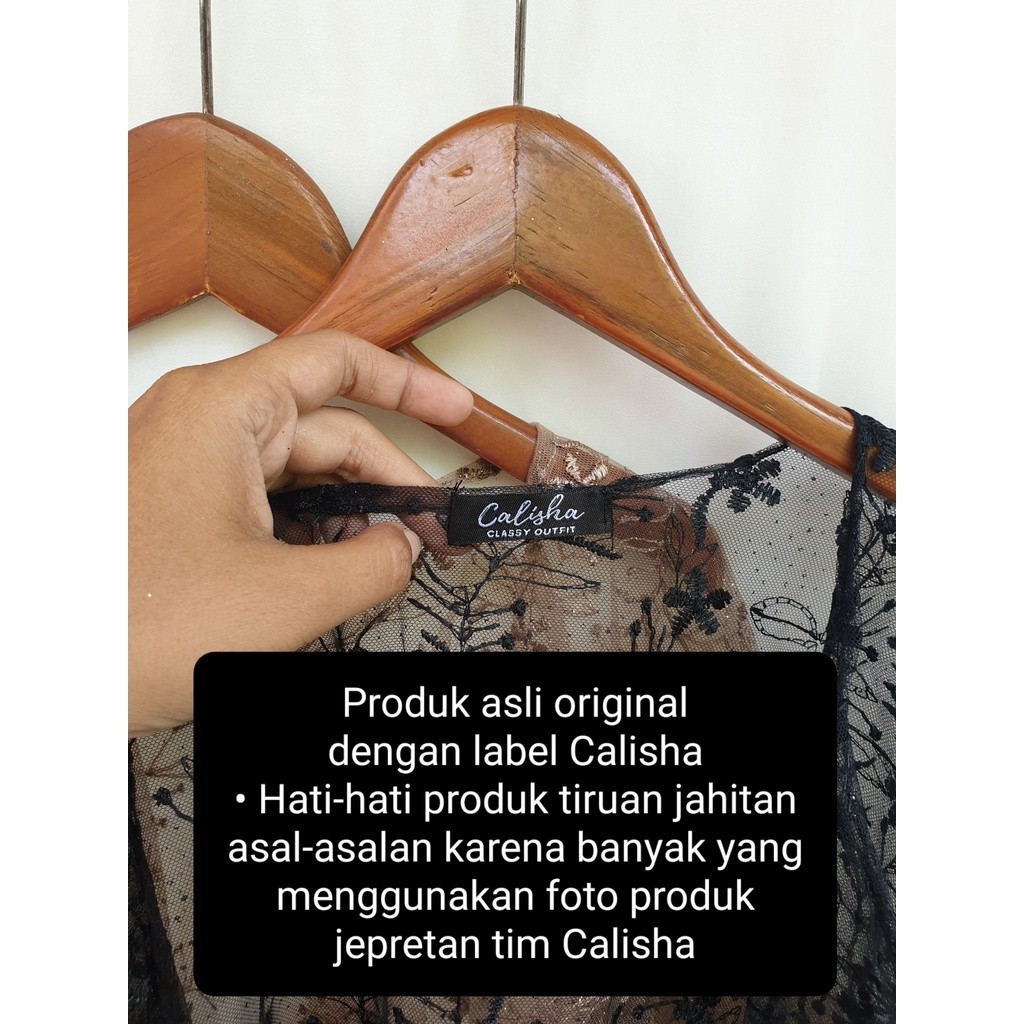 Have Must Kebaya CAPE Glitter Jelita OUTER by Cayza TOP CARDIGAN TILLE TULLE MIX Lace Premium Quality - Image 2