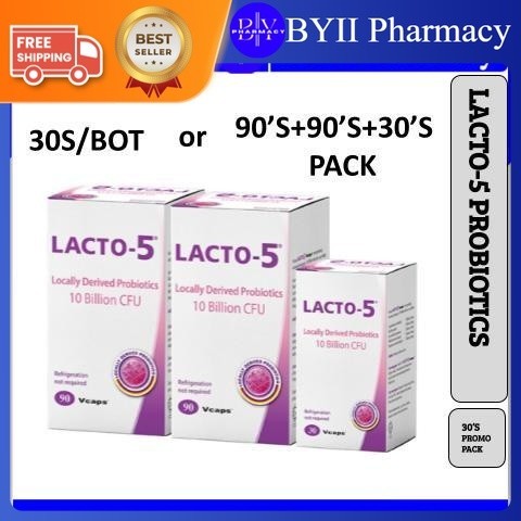 (exp: 2/2026) LACTO-5 PROBIOTICS FOR DIGESTION (30'S/90'S/90'SX2 FOC 30S)