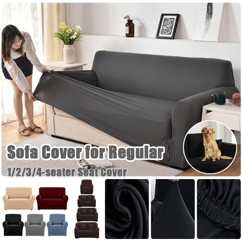 COD Sofa Cover for Regular Dustproof Cover Sofa 1/2/3/4-seater Seat Cover Couch Slipcover Cover Raya Decoration