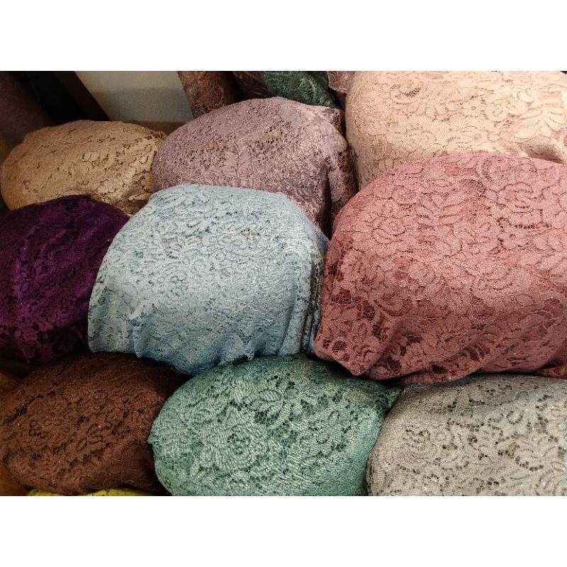 Have Durable Kain Brokat Katun/Brokat Cordnelly/Brukat Gliter/Brokat Tanpa Gliter Reliable - Image 2