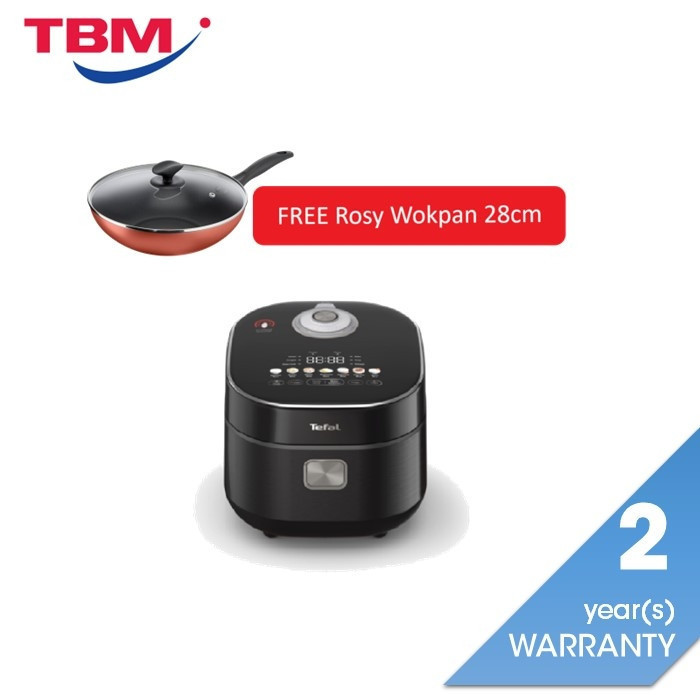 Tefal RK8868 PLUS B46716 Far Infrared IH Rice Cooker Plus Rosy Wokpan 28cm