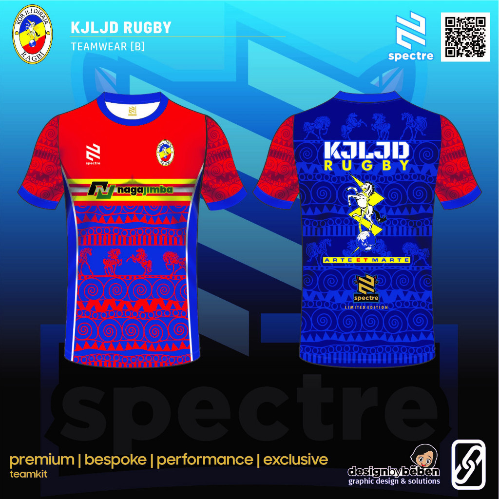 SPECTRE | KJLJD RUGBY INTERKOR OFFICIAL TEAMWEAR MERCHANDISE | ROUND NECK TEE