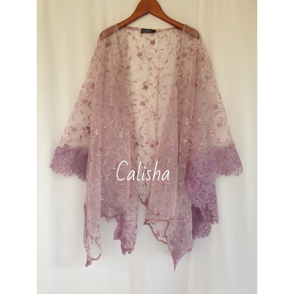 Have Must Kebaya CAPE Glitter Jelita OUTER by Cayza TOP CARDIGAN TILLE TULLE MIX Lace Premium Quality