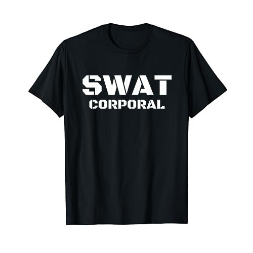 Men's cotton T-shirt SWAT Corporal - SEK, Special Unit, GSG 9, Police, Uniform T-Shirt Fast Shipping 4XL , 5XL , 6XL