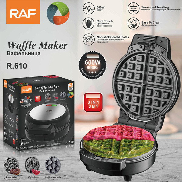 waffle machine waffle maker mini waffle maker 3 in 1 Sandwich Maker Waffle Maker Donut Maker Cartoon Cake Maker Light Food Maker Bread Breakfast Maker Electric Cake Pan