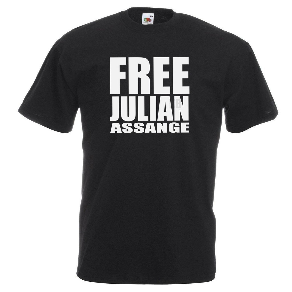 Unisex Black Free Julian Assange Wikileaks Press Journalism Freedom T-Shirt