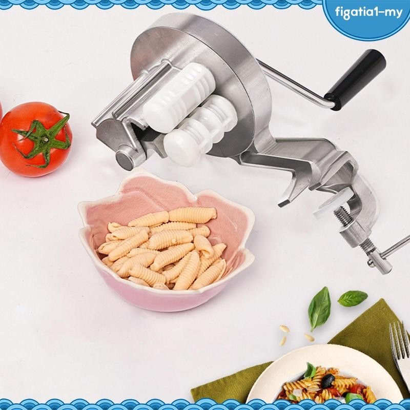 [figatia1] Cavatelli Maker Tool, Pasta Maker Accessories, Hand Crank Press, Kitchen Tools, Cavatelli Baking Machine,