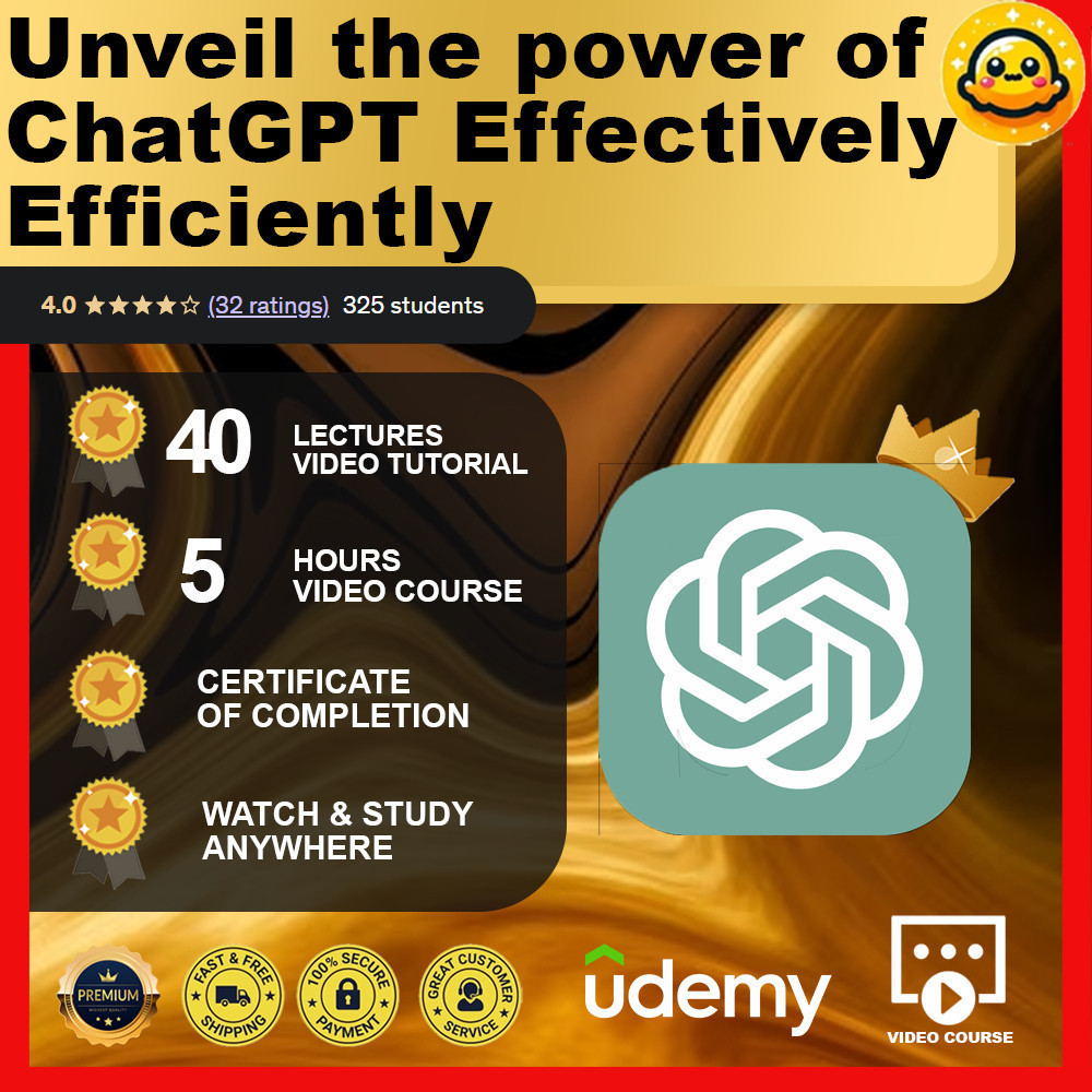 [Video Course]ChatGPT: Unveil the power of ChatGPT Effectively Efficiently