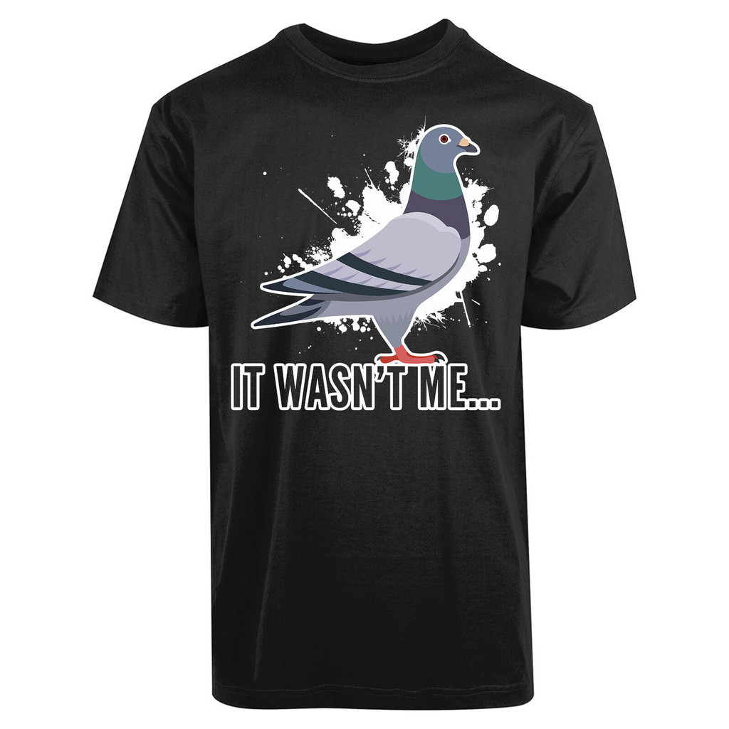 It Wasn'T Me Cool New Men'S Shirt Pigeon Stylish Printed Summer Casual Gift Tees