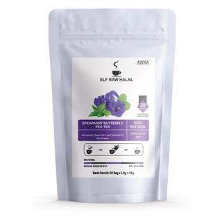 Fashion Travel BLUE Spearmint TEA : BUTTERFLY PEA FLOWER & LEAVE (30 BAG) x1 Portable Casual - Image 2
