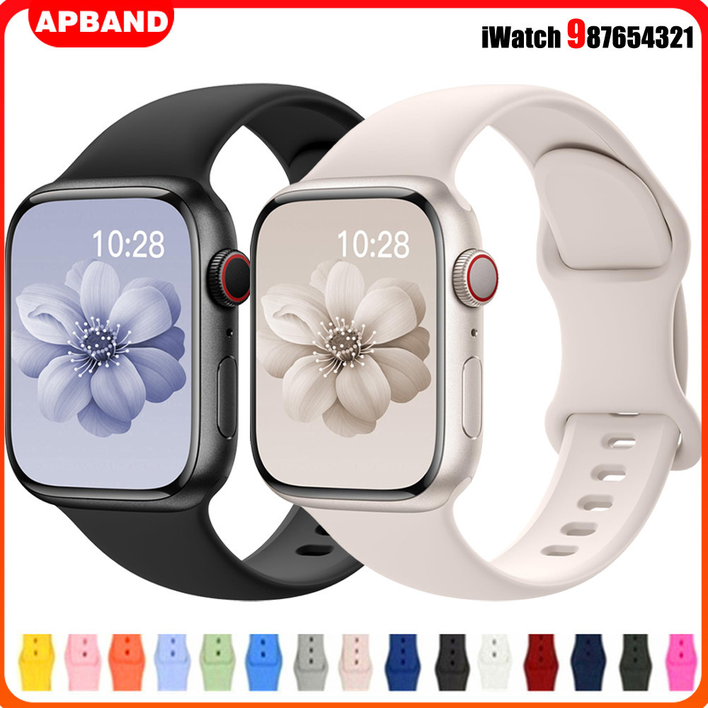 Silicone Sport Band Strap for Apple Watch series 10 9 8 7 6 5 4 3 SE iWatch Ultra/2 49mm 40 44 41 45 38mm 42mm 46mm