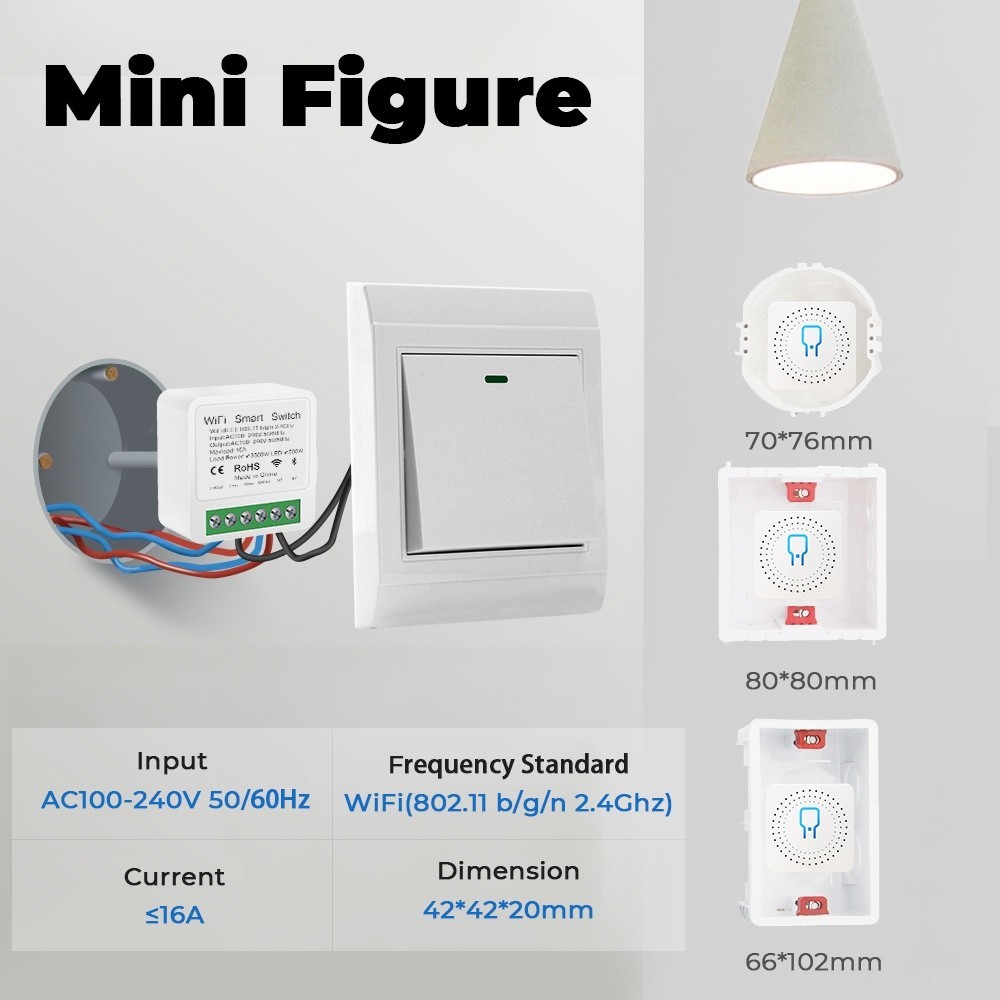Reliable Quality SMATRUL EWeLink 16A MINIR2 Wifi DIY Smart Switch Light 2 Way Modular Circuit Breaker Wireless Remote... - Image 5