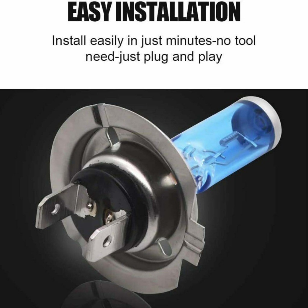 Versatile Premium 1pc H7 Xenon 100W Super White Headlight Lamp Light Bulbs Halogen Hid 12V Have - Image 3