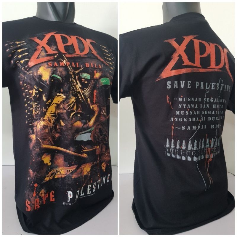 XPDC SAVE PALESTIN(SAMPAI BILA)_SHORT SLEEVE_ORIGINAL OFFICIAL MERCHANDISE T-shirt/Rock Band t shirt