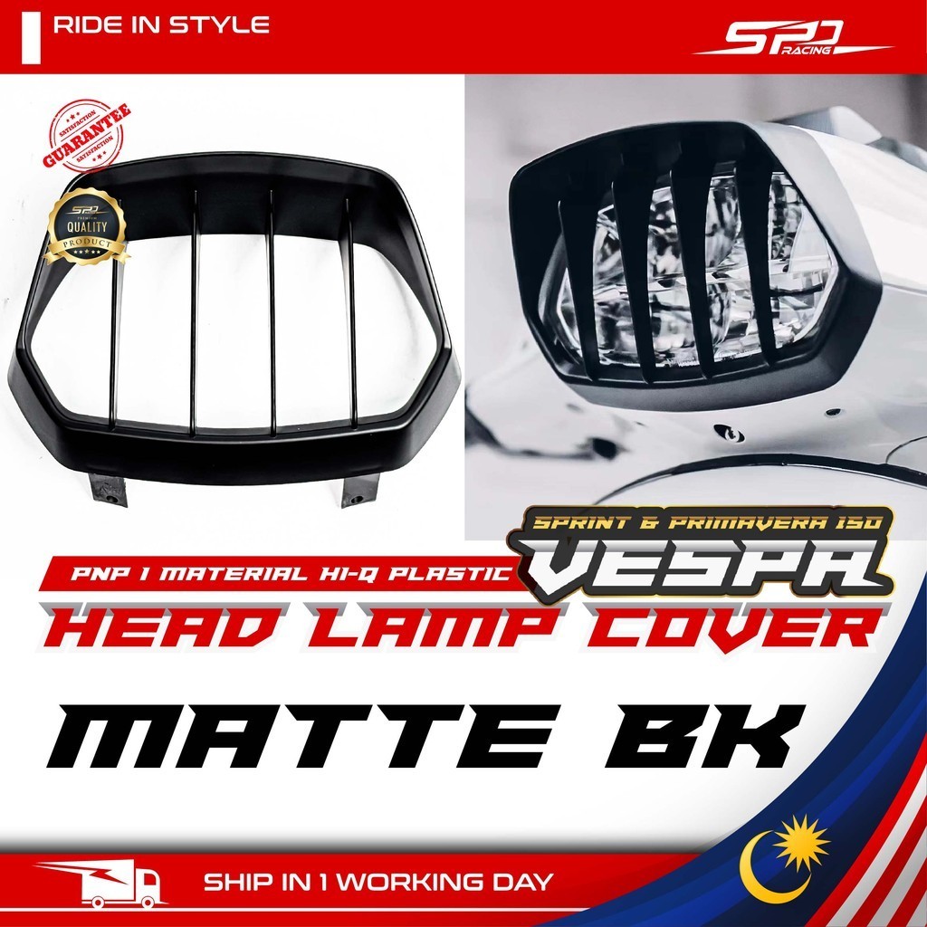 VESPA Head Lamp Cover I MATTE / CLEAR / CARBON PNP For Vespa Sprint Prima 150
