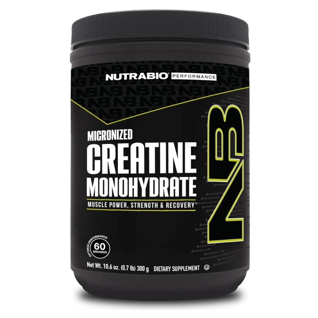 NutraBio, Creatine Monohydrate, 10.6 oz (300 g), Supports Muscle Energy & Strength, 60 Servings