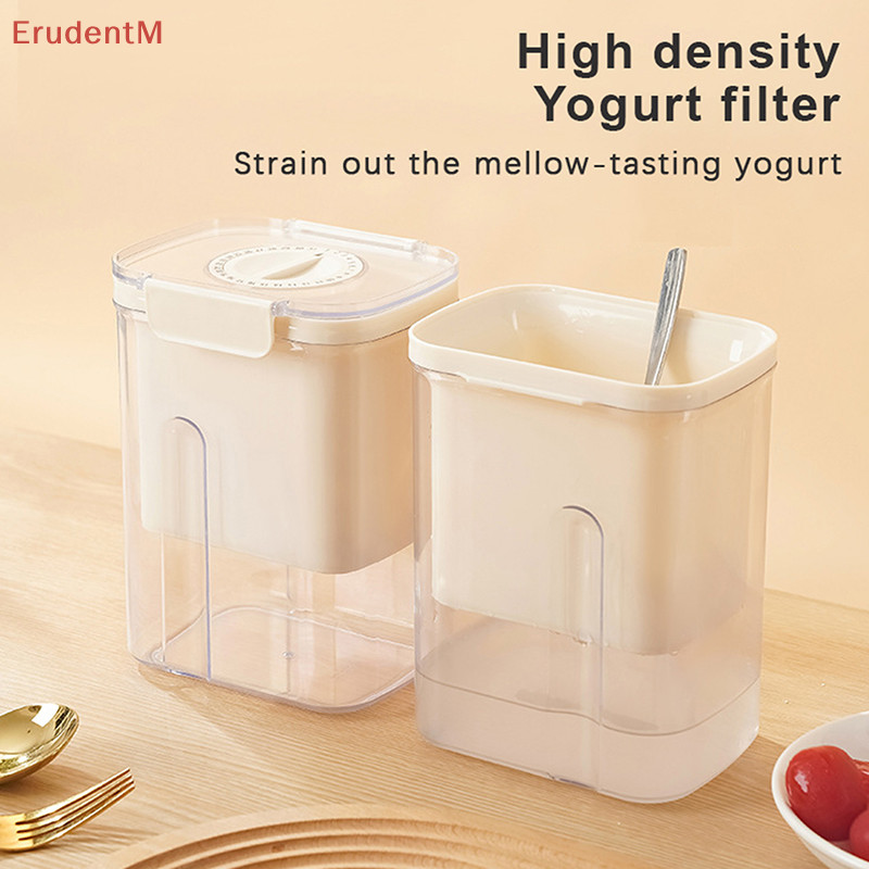 [ErudentM] Yogurt Filter Homemade Greek Yogurt Maker With Lid Whey Separation Tool Stainless Steel Strainer Fine Mesh Whey Separation Tool [NEW]