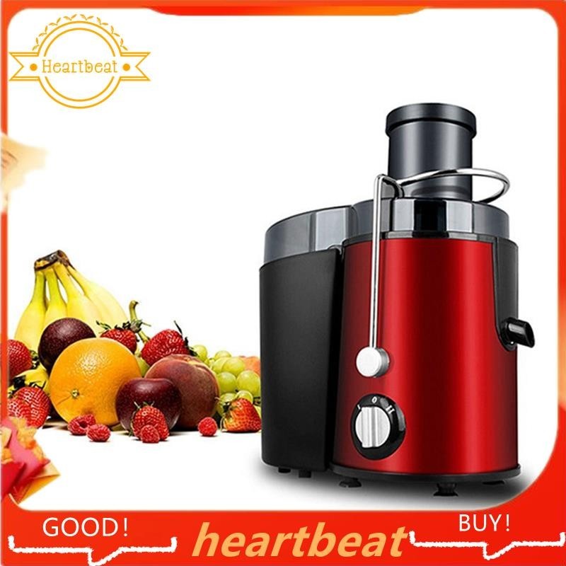 [Hot-Sale] Stainless Steel Juicer Machine 400W Fruit Vegetable Centrifugal Juicer Extractor Automatic Pulp Ejection -EU Plug