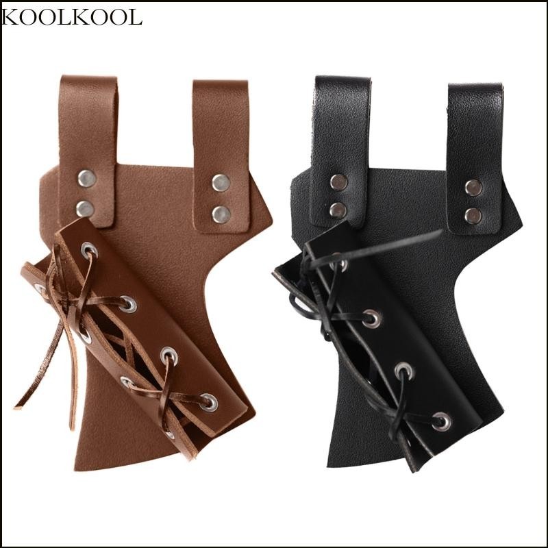 KOOK Medieval PU Leather Buckle Strap Holsters Weapons Bag Cosplays Rapier Rings Belt Holsters Medieval Shoulder Strap