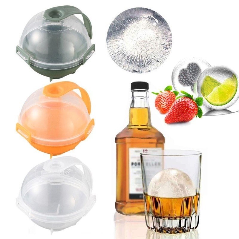 Plastic Big Size Ice Block Mould / Round Ice Ball Maker Whiskey Cocktail DIY Summer Ice Mold