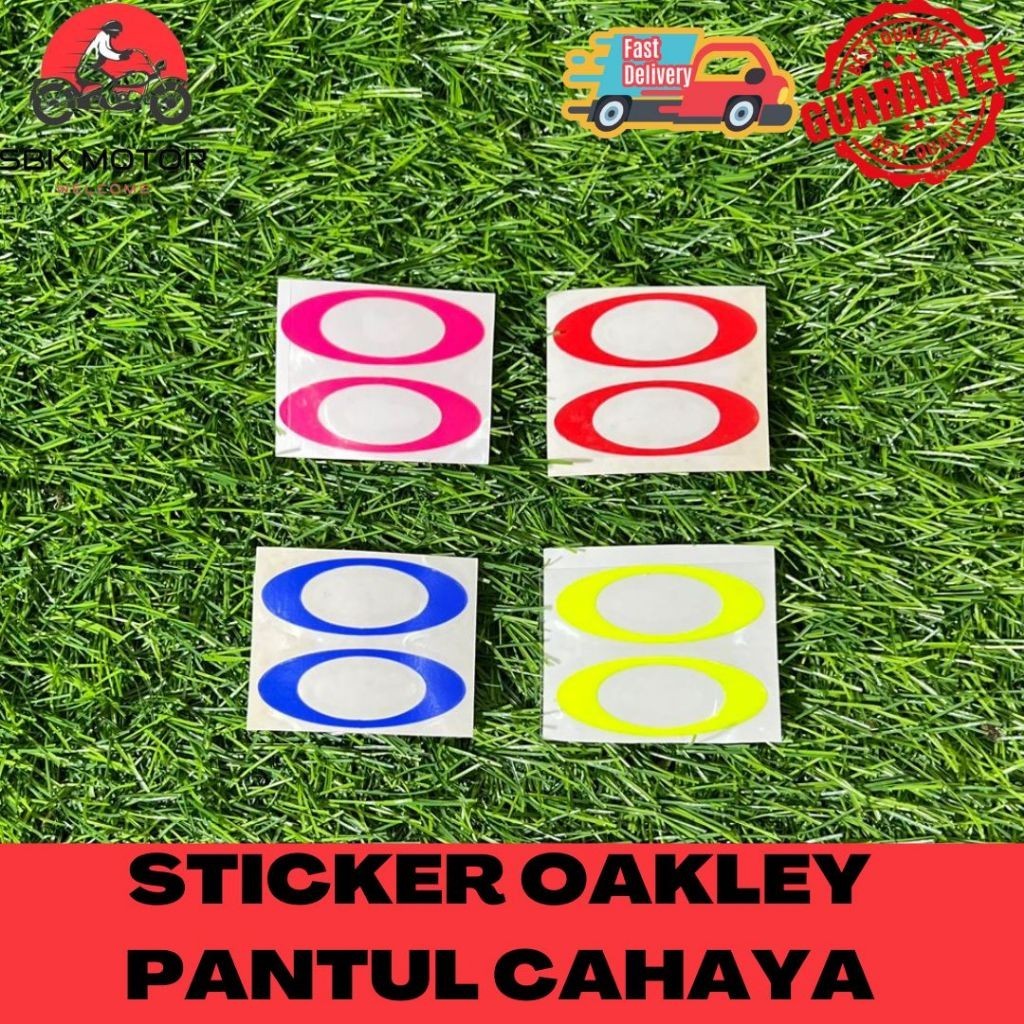 【SBK MOTOR】Oakley Fluorescent Sticker | High Quality Reflective Helmet Decal | Racing Motorcycle Label Waterproof