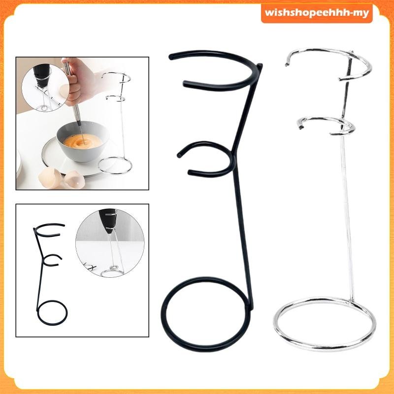 [WishshopeehhhMY] Milk Frother Stand, Stainless Steel Stand, Milk Frother Holder, Egg Beater Stand, for The Countertop