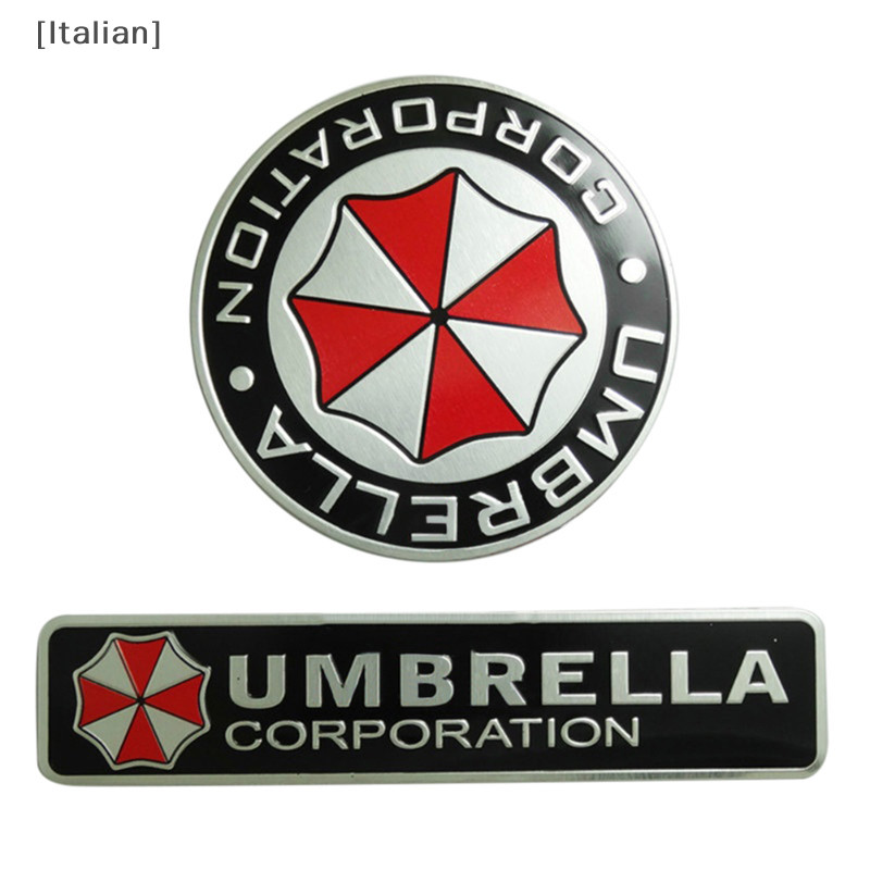 Italian 3D Aluminum Alloy Umbrella Corporation Resident Evil Decals Decorations Badge MY