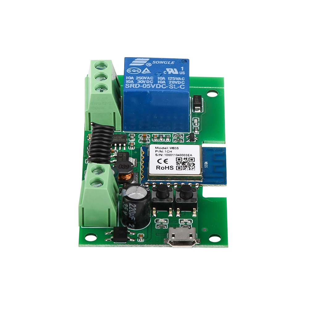 Purpose Essential DIYMORE TYWR APP USB 5V/DC7-32V Tuya Smart Switch Home Self-Locking 433MHZ 1 Channel Control Relay ... - Image 4