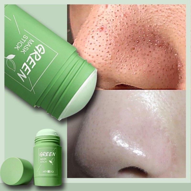 [READY STOCK] Original Green tea oil control solid mask cleansing mask mud mask remove blackheads and shrink pores mask