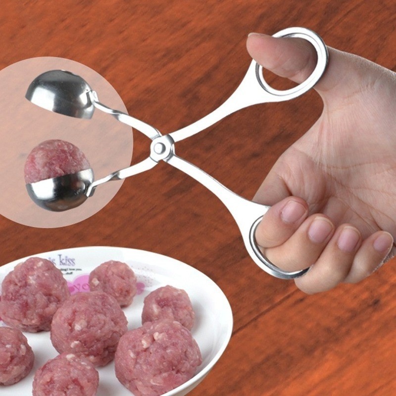 Meatball Maker Home Kitchen Shrimp Slip Tools Stainless Steel DIY Fish Rice Potato Meat Ball Maker Mould Clip