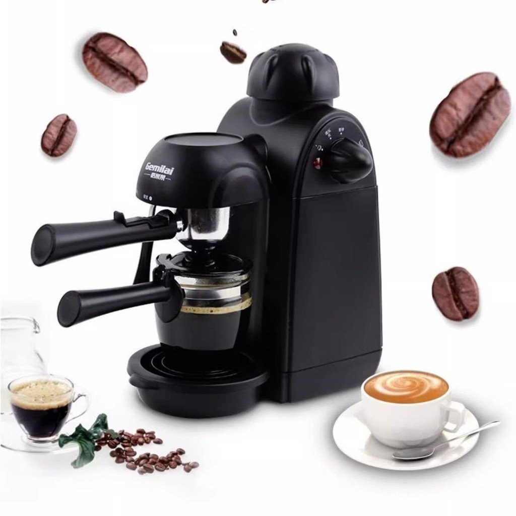 [FREE Shipping] Gemilai 2008 Mini Coffee Machine Household Small Full Semi-Automatic Espresso Extraction Milk Frother All-in-One Machine