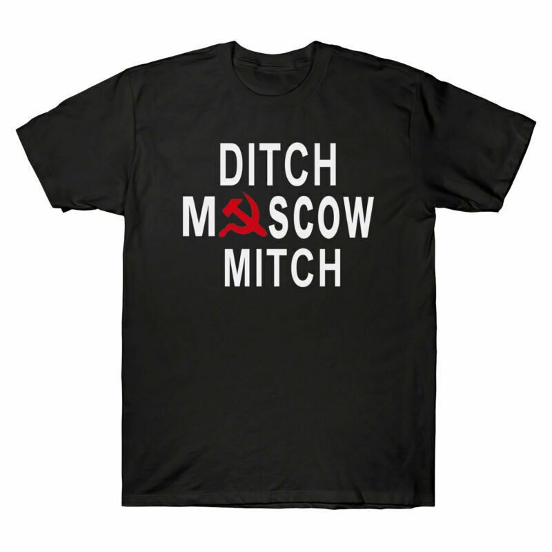 Say Moscow Sickle To Just Men'S Mitch T-Shirt Ditch Moscow Mitch New Russia Neit