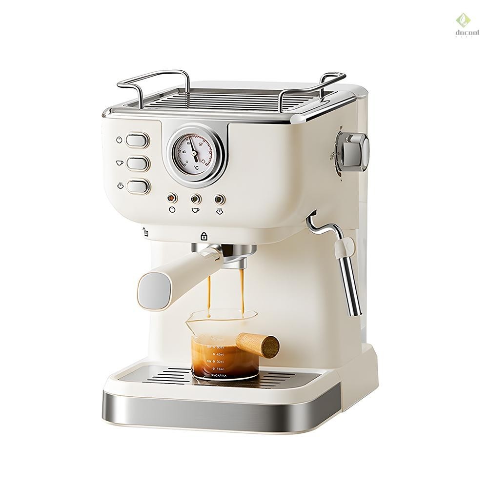 Espresso Coffee Machine 20 Bar Stainless Steel Espresso Maker with Milk Frother Steam Wand 2 in 1 850W Semi-Automatic Cappuccino Latte Machine with 1.5L/51oz Removable Water Tank /