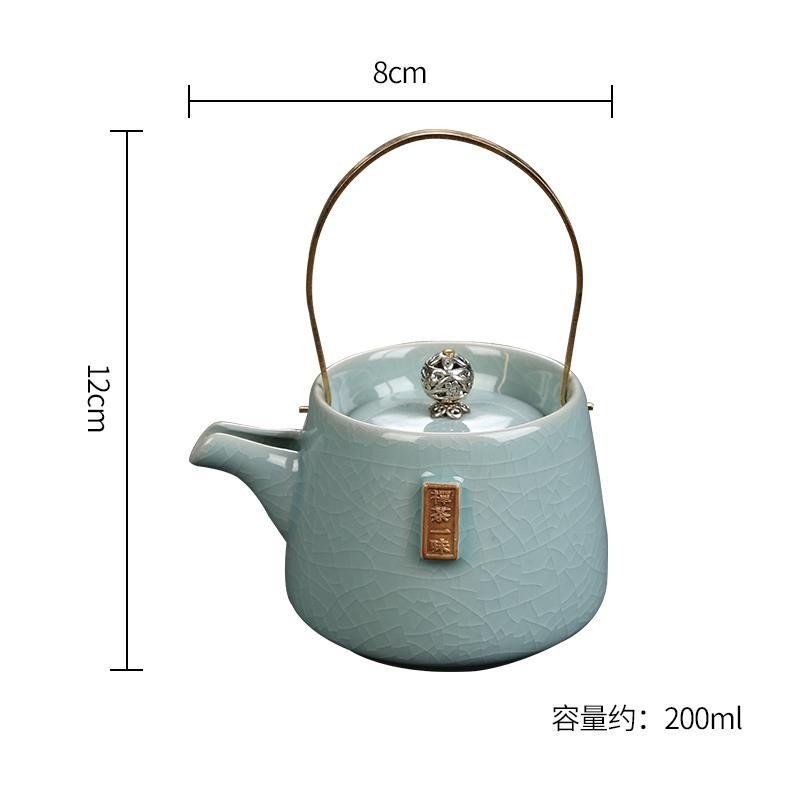 Tea set Hand-Painted teapot Household Simple Filter teapot Tea set/teacup/teapot [Shop] Purple Clay teapot Kung Fu Tea set Single Product teapot Pure Hand-Painted teapot Household Simple Filter teapot Single 03.12