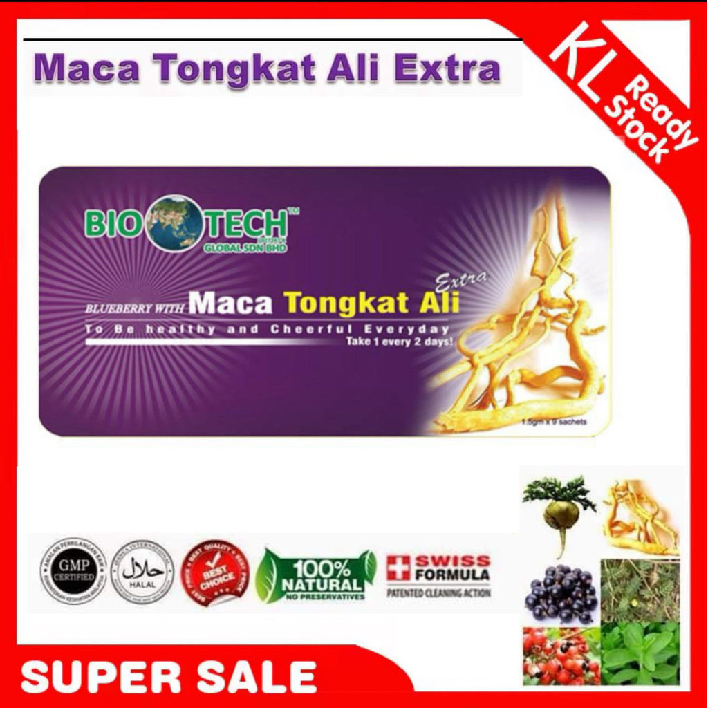 Biotech Tongkat Ali Extra (SUPER)/ (1 box/ 9 Pcs)