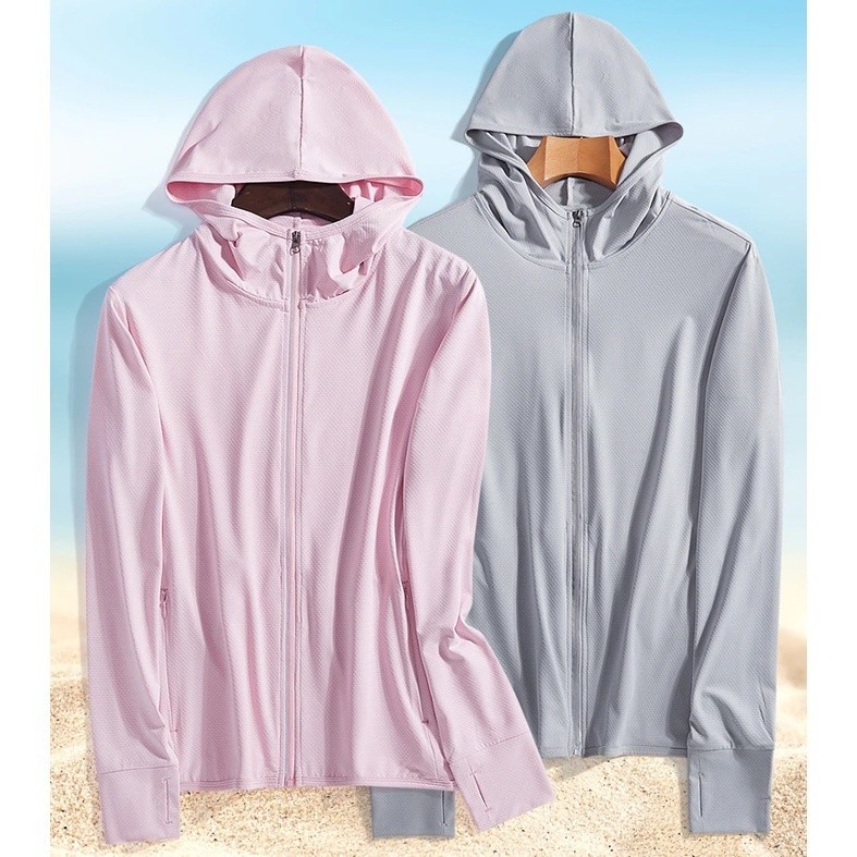 UPF 50+ UV Sun Protection Clothing Women Men Zip Hoodie Long Sleeve Outdoor Clothes Fishing Hiking Jacket