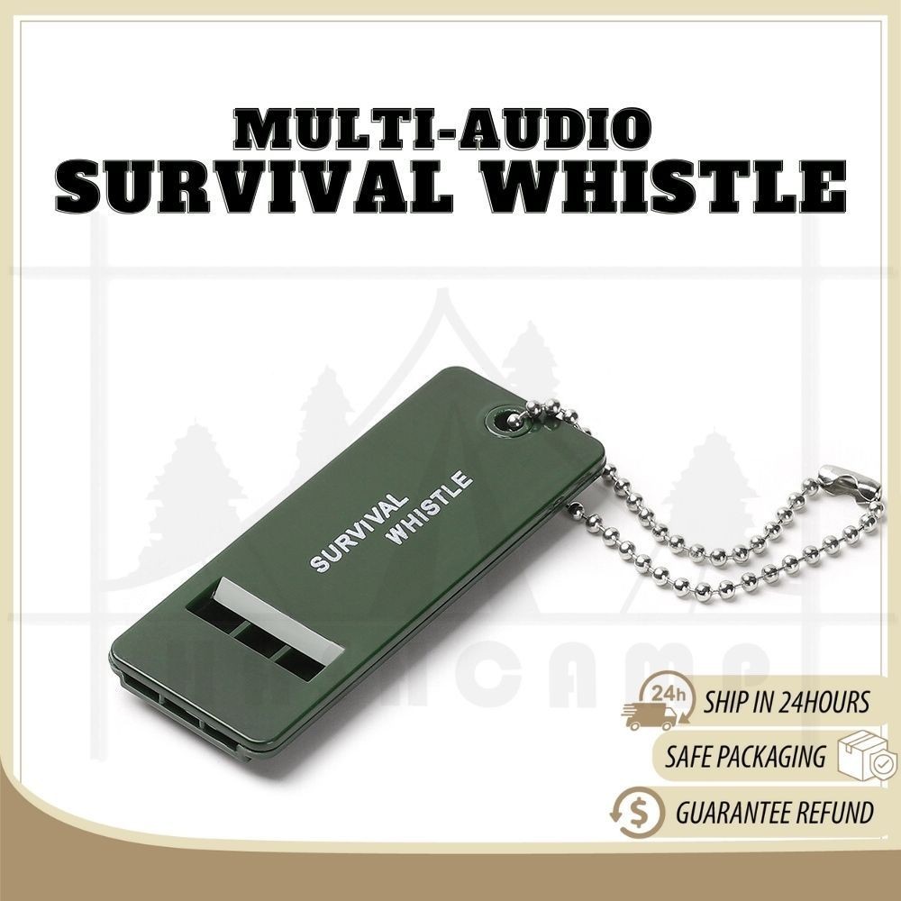 Outdoor Survival Whistle Three-Frequency Camping Hiking Emergency Kit High-Frequency Survivor Portable Whistles