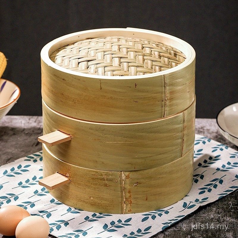Ade Farm Green Skin Steamer Rack Bamboo Household Small Steamer Steamer Steamed Bun Steamed Bun Handy Tool Bamboo Woven