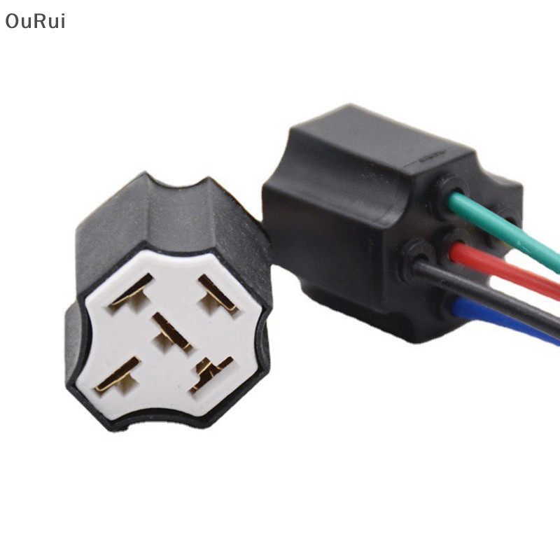 Quality Have 【OR】 Ceramic Car relay holder,5 pins Auto socket 5 pin connector plug Holder Seat High W