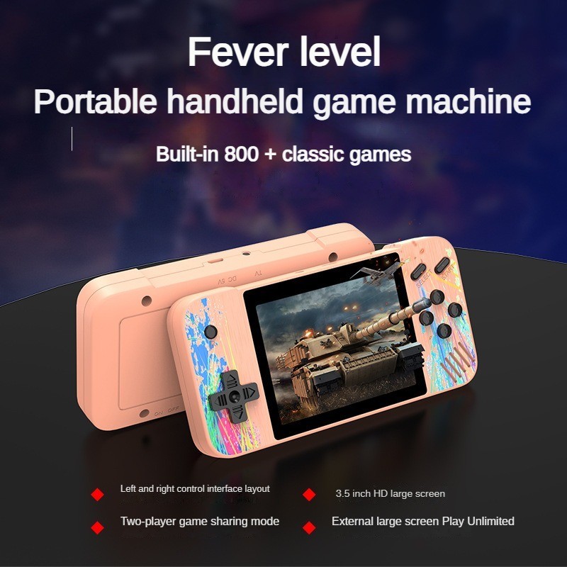 Handheld game console landscape retro arcade single and double person 800 in one 3.5-inch large screen game console