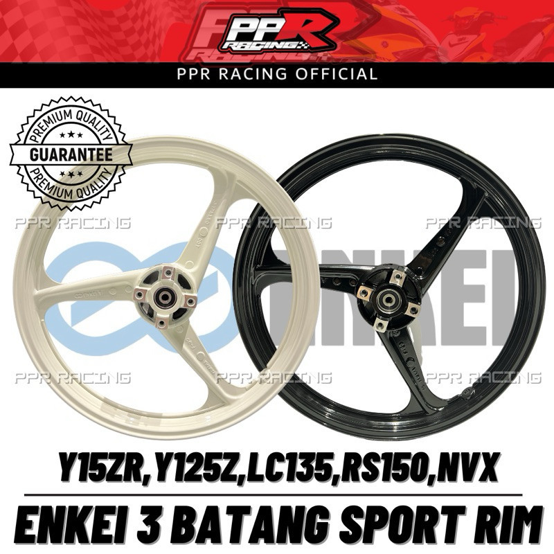 SPORT RIM ENKEI 3 BATANG ORIGINAL FULL CHOP YAMAHA LC135 LC V8 125ZR Y15 Y16 LAGENDA 115ZR RS150 RSX NVX 3BATANG