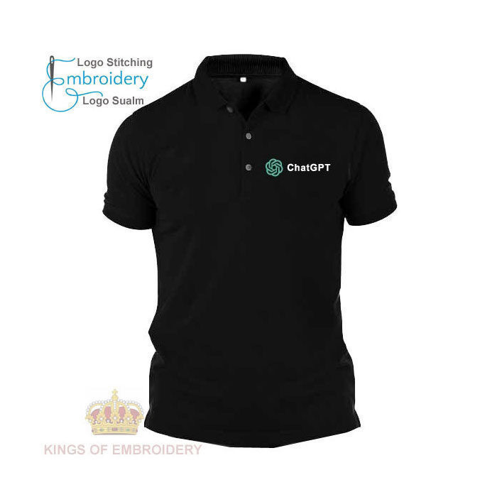 MICROFIBER QUICK DRY FIT JERSEY Baju Polo Classic T Shirt logo Embroidery Sulam MEN & WOMEN ChatGPT FP73