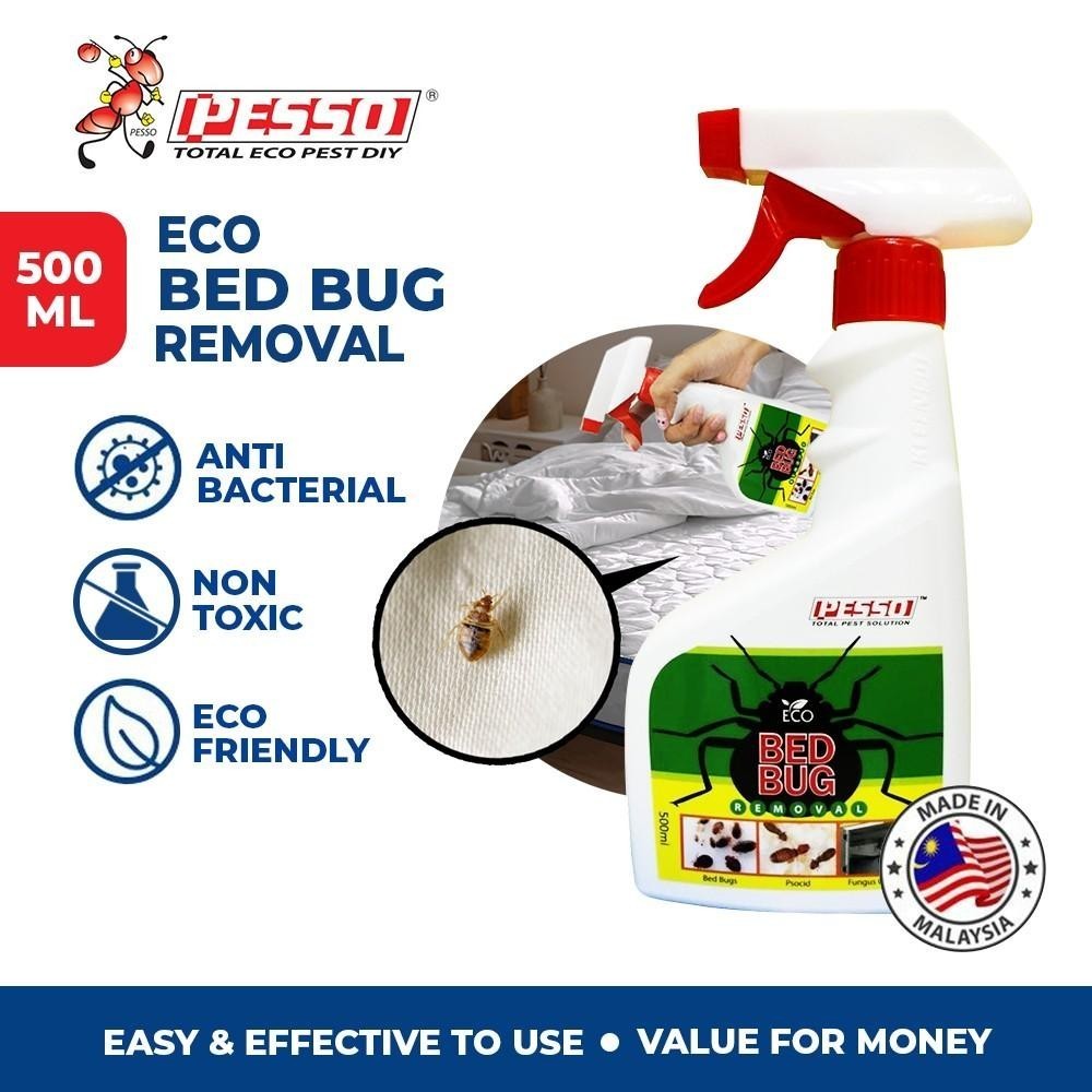 Pesso Eco Bed Bug Repellent Liquid Spray 500ML Penghalai Pepijat Tilam dan Tempat Tidur Semburan Cecair