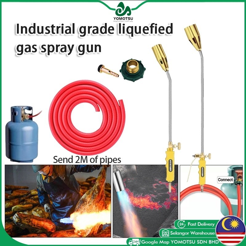 Liquefied Gas Blowtorch Piezo Ignition Sprayer Gas Spray Gun Flame Torch Welding Accessories Burner Torch