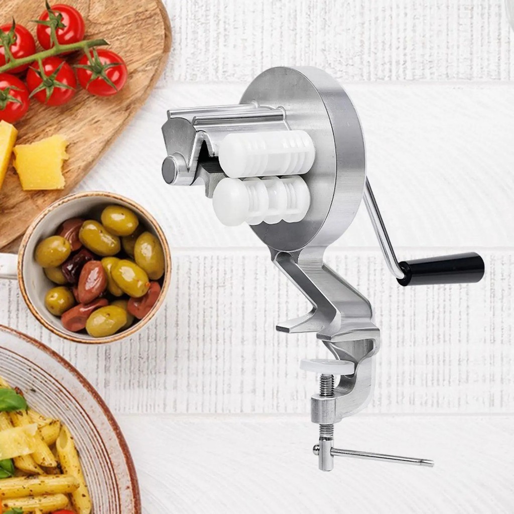 Manual Macaroni Maker Roller Cutter Noodle Press Machine Manual Pasta Maker Hand Cranking Noodles Pressing Machine