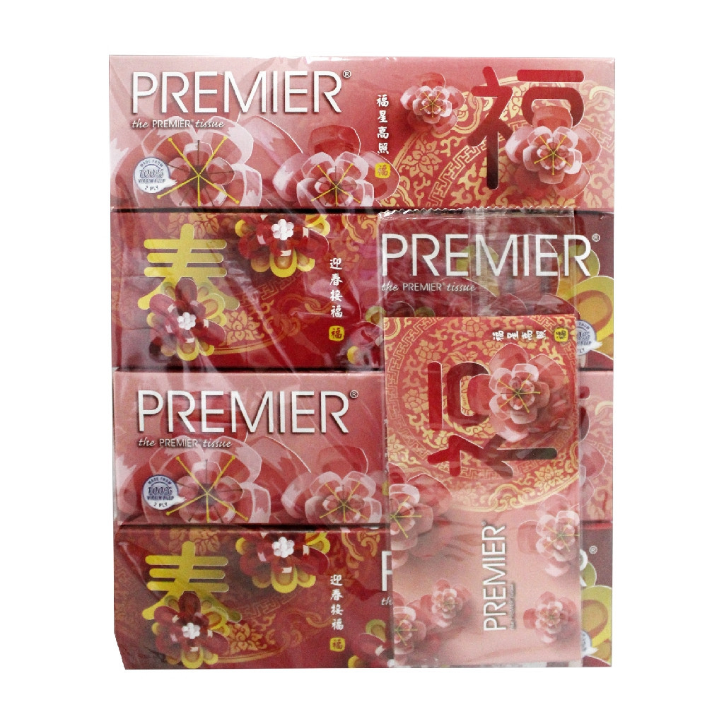 Premier Facial Tissue 4box 2ply x 80pcs