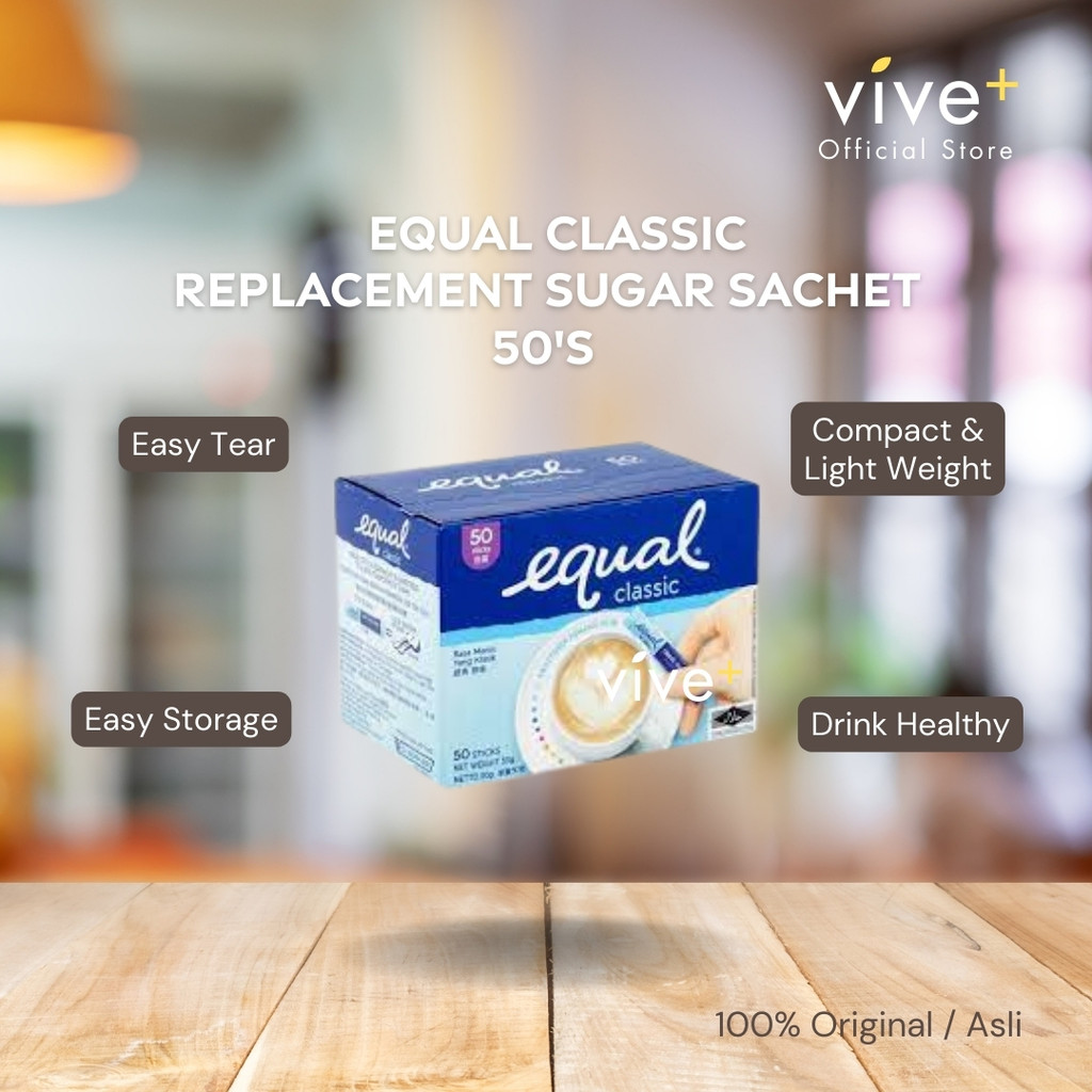 EQUAL 0g Cholesterol Sugar Replacement Sachet Stick | Gula Ganti Sihat Paket Kecil Batang