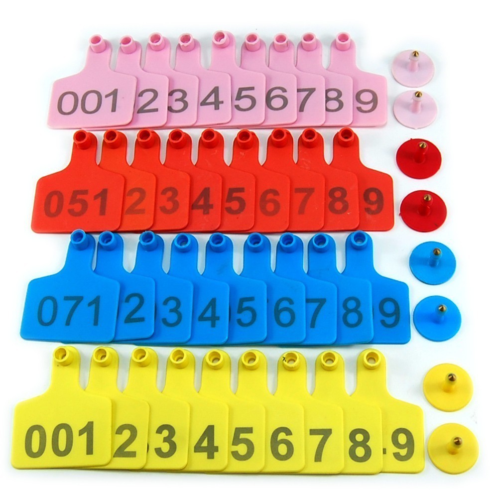 Essential Reliable 100 Sets Numbered Ear Tags Telinga Livestock Identification Calves Sheep Cattle Cows Pig TPU Preci... - Image 2