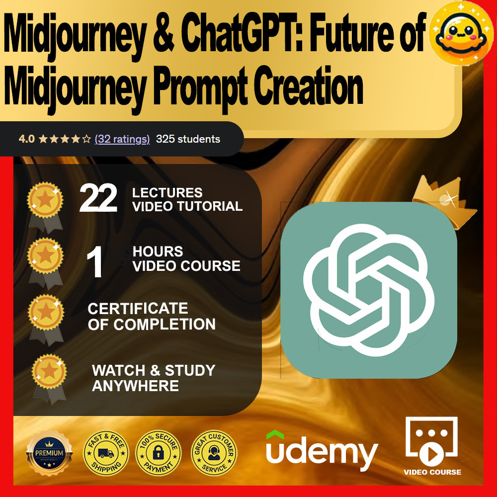[Video Course] Midjourney & ChatGPT: Future of Midjourney Prompt Creation